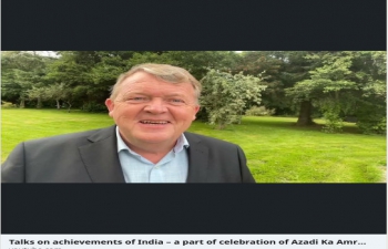 As a part of India Independence Day 2021 celebrations in Denmark various eminent persons delivered talks highlighting India’s achievements, growth & developments across diverse fields over 75 years 